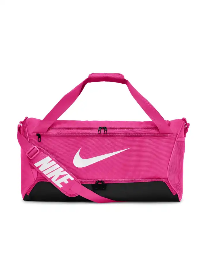 nike brasilia medium holdall pink