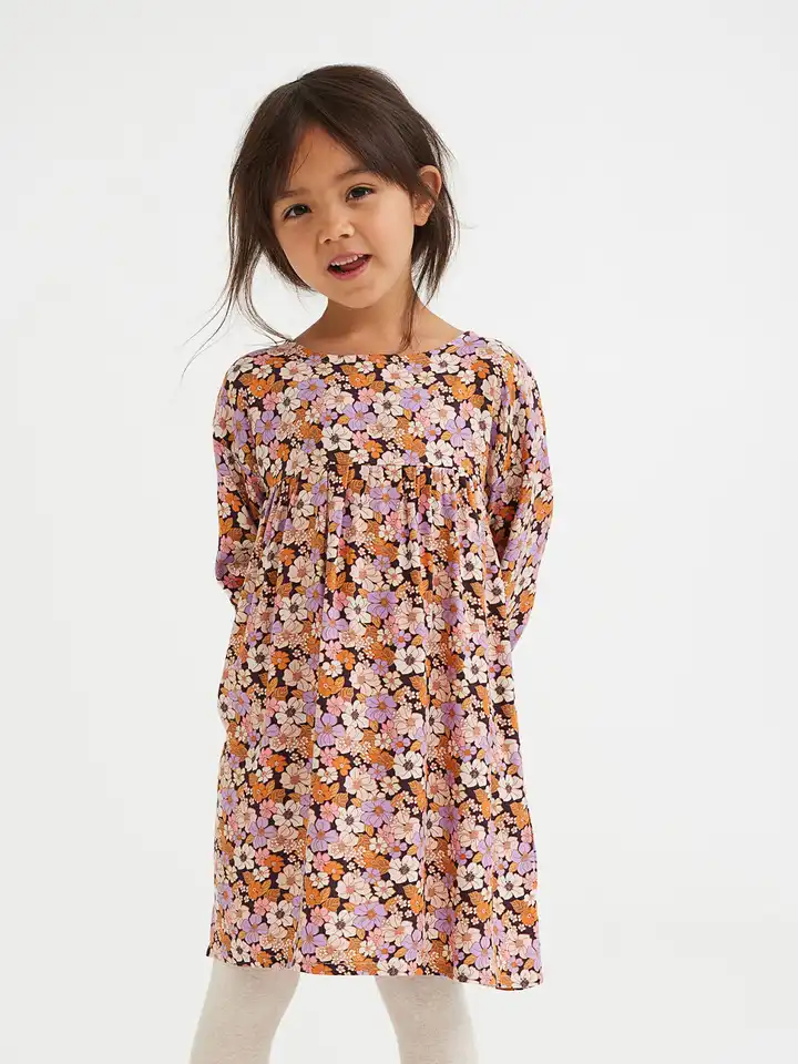 white christmas dresses Daphne Double Cloth Dress-NAVY main image 1