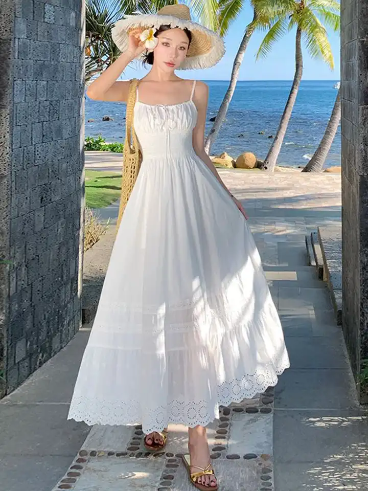 chinese dress ladies Smock Ruffle Maxi Dress  bebe