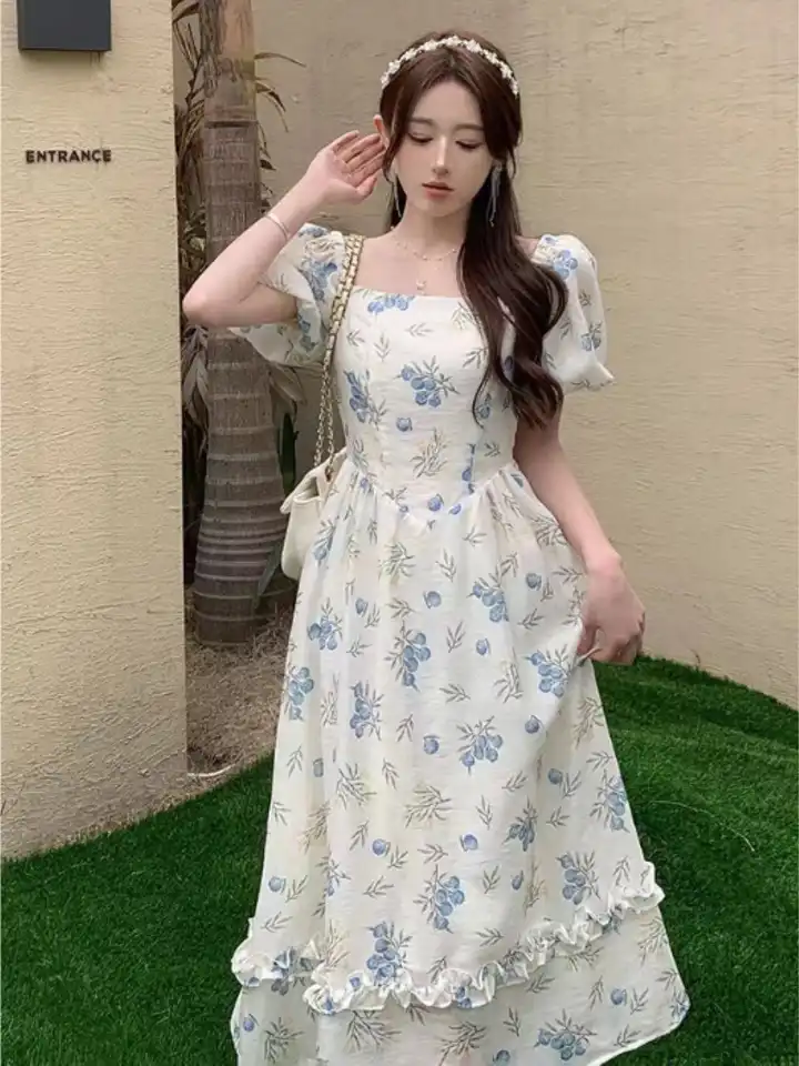 green emerald velvet dress Off White and Black Floral Print Maxi Dress main image 0