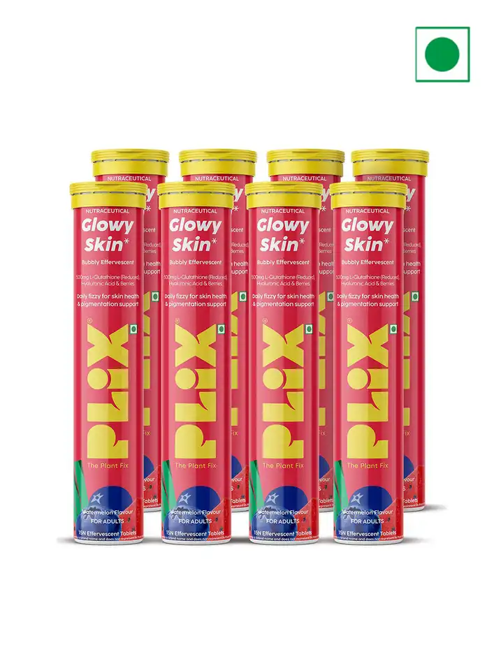 should i take glutathione before or after drinking PLIX - THE PLANT FIX PLIX Glowy Skin 500mg Glutathione Supplement with India