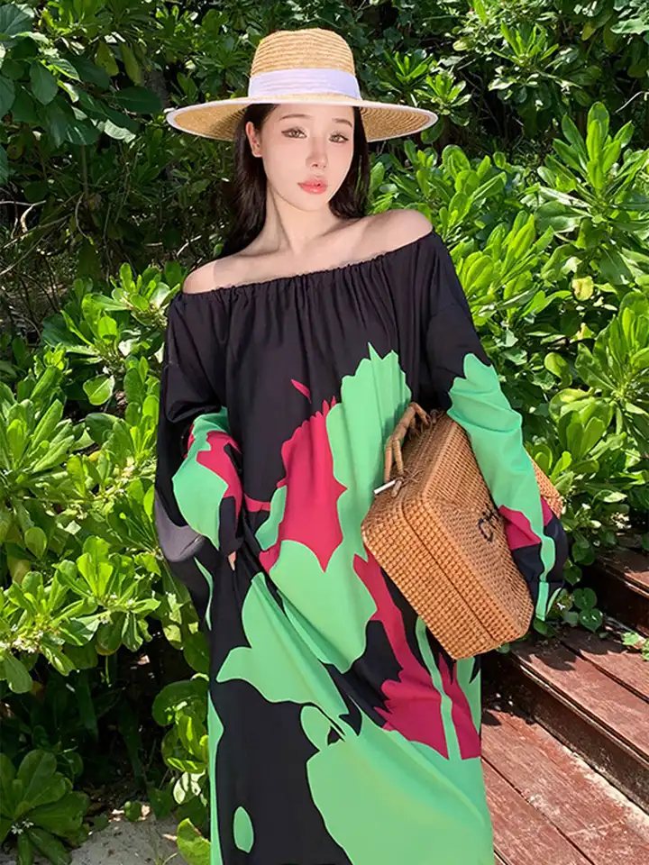 Buy LULU & SKY Floral Print Off-Shoulder A-Line Maxi Dress - Dresses for  Women 31701718 | Myntra