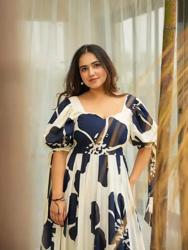 Buy CORSICA Women Floral Print Puff Sleeve Gathered or Pleated Fit & Flare  Maxi Dress - Dresses for Women 33810916 | Myntra