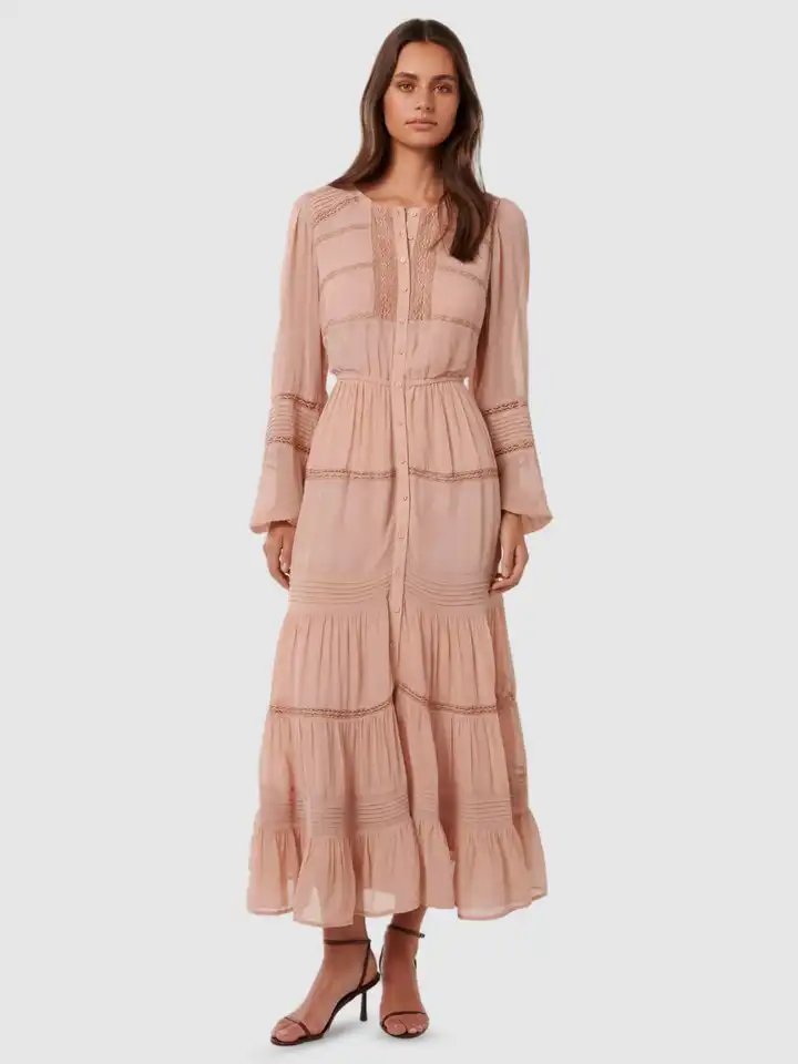 chinese dress ladies Forever 21 Bodycon Long-Sleeve Dress Brown Small at Amazon Women's Clothing  store