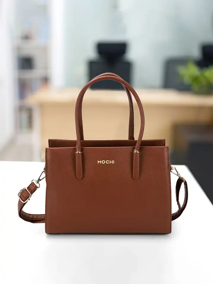 Buy Mochi Women Solid Structured Tote Bag - Handbags for Women