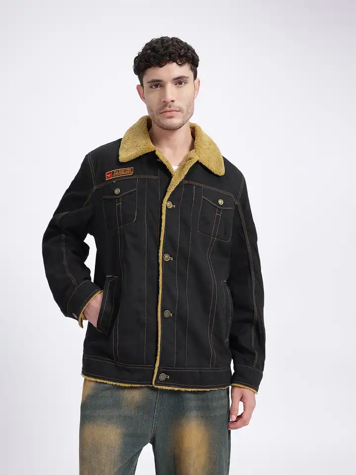 Buy StyleCast x Revolte Fleece Lined Denim Jacket - Jackets for