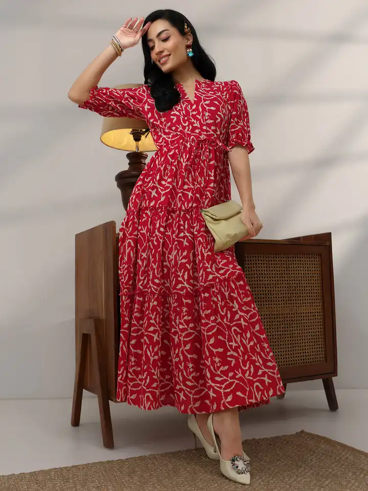 Buy Libas Women Puff Sleeve Fit & Flare Maxi Dress - Dresses for Women 36134055 | Myntra Buy Libas Women Puff Sleeve Fit & Flare Maxi Dress - Dresses for Women 36134055 | Myntra