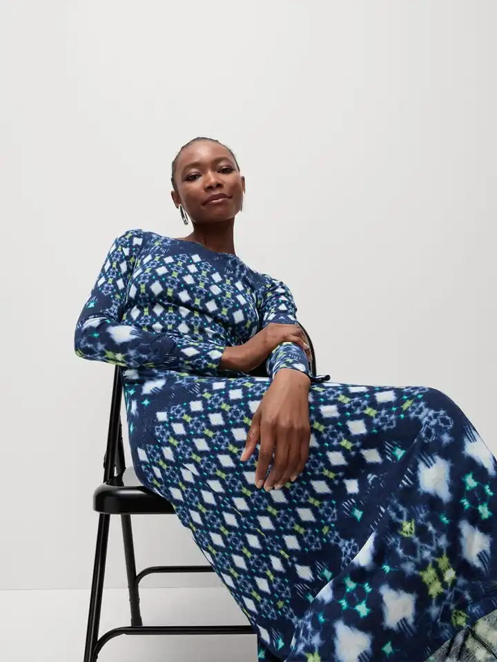 Buy Marks & Spencer Mesh Jersey Printed Midi Column Dress - Dresses for  Women 36471273 | Myntra