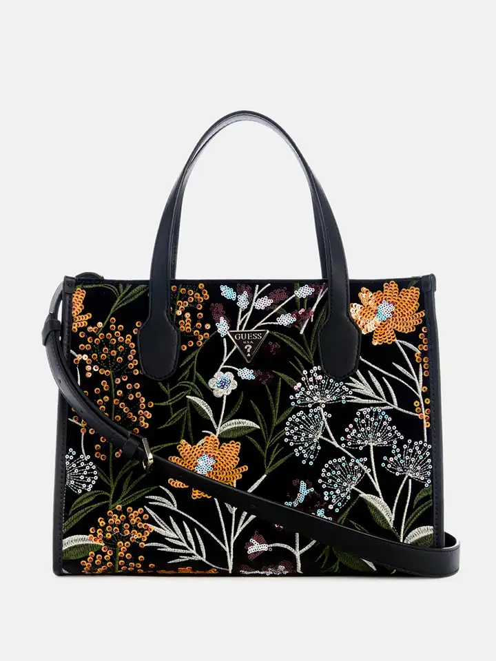 Buy GUESS Women Zalina Floral Embroidered Shopper Tote Bag