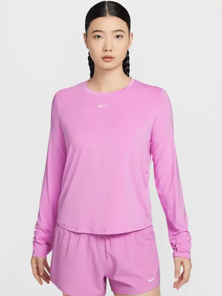 nike women's pink long sleeve