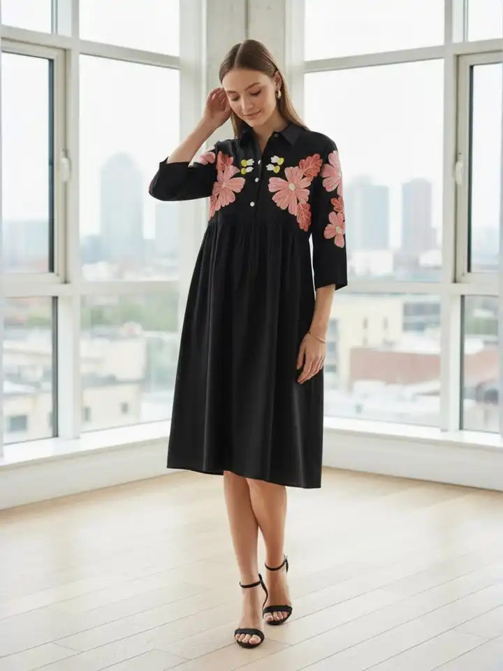 Buy ZUMMER Floral Embroidered A-Line Midi Dress - Dresses for Women 37957999 | Myntra Buy ZUMMER Floral Embroidered A-Line Midi Dress - Dresses for Women 37957999 | Myntra