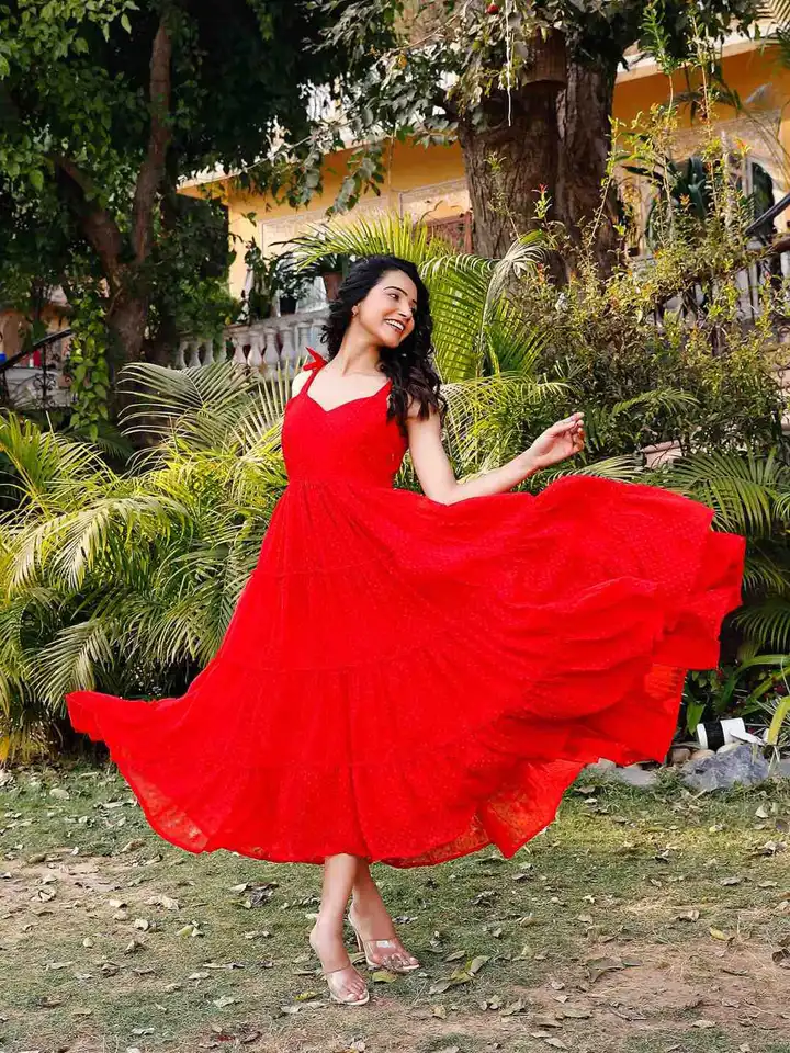 strapless open back dress Glamorous Red Sleeveless Fit & Flare Dress by Wyshlist main image 0
