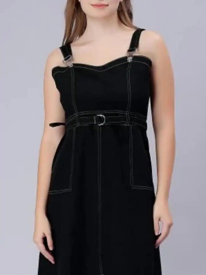 Buy Codaisy Denim Pinafore Dress - Dresses for Women 32761168 | Myntra