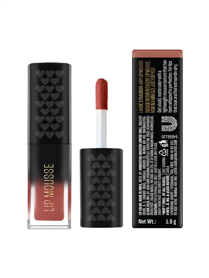 Buy Lakme Xtraordin-airy Lip Mousse Mini With Velvet Matte Finish