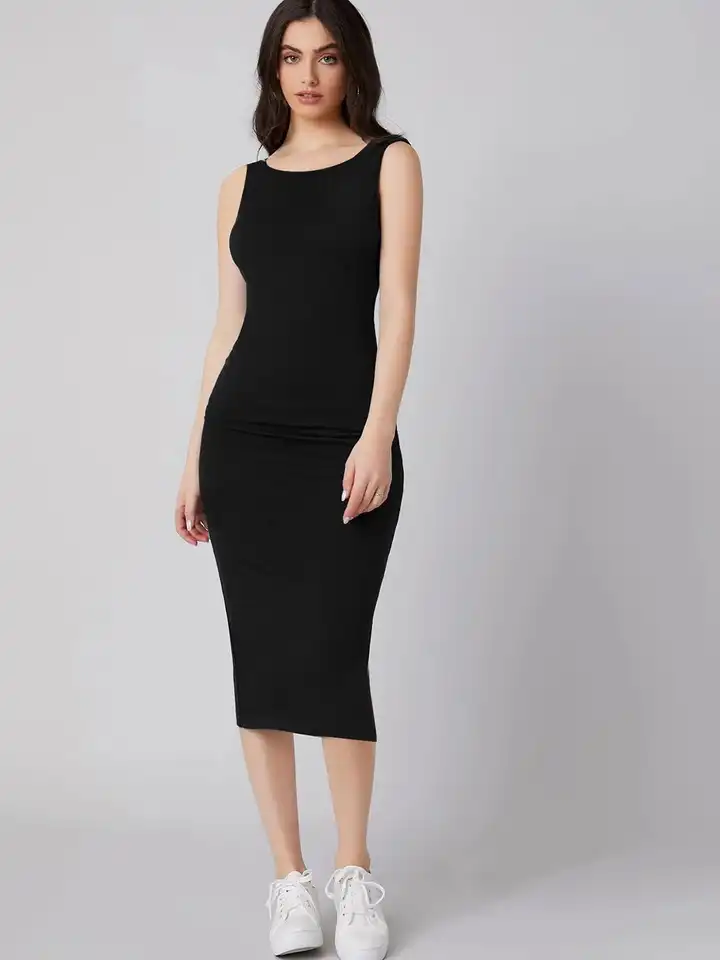 Buy KERI PERRY Plain Straight Fit Partywear Bodycon Midi Dress - Dresses  for Women 32449524 | Myntra