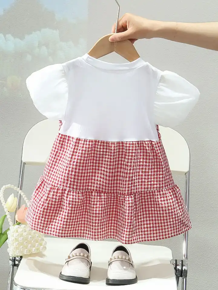 Buy YK Girls Cotton Checked Pinafore Dress - Dresses for Girls 32485132 |  Myntra