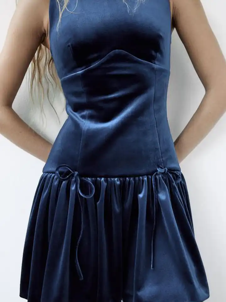 Buy LULU & SKY Drop Waist Flounce Hemline Mini Dress - Dresses for Women  32261685 | Myntra