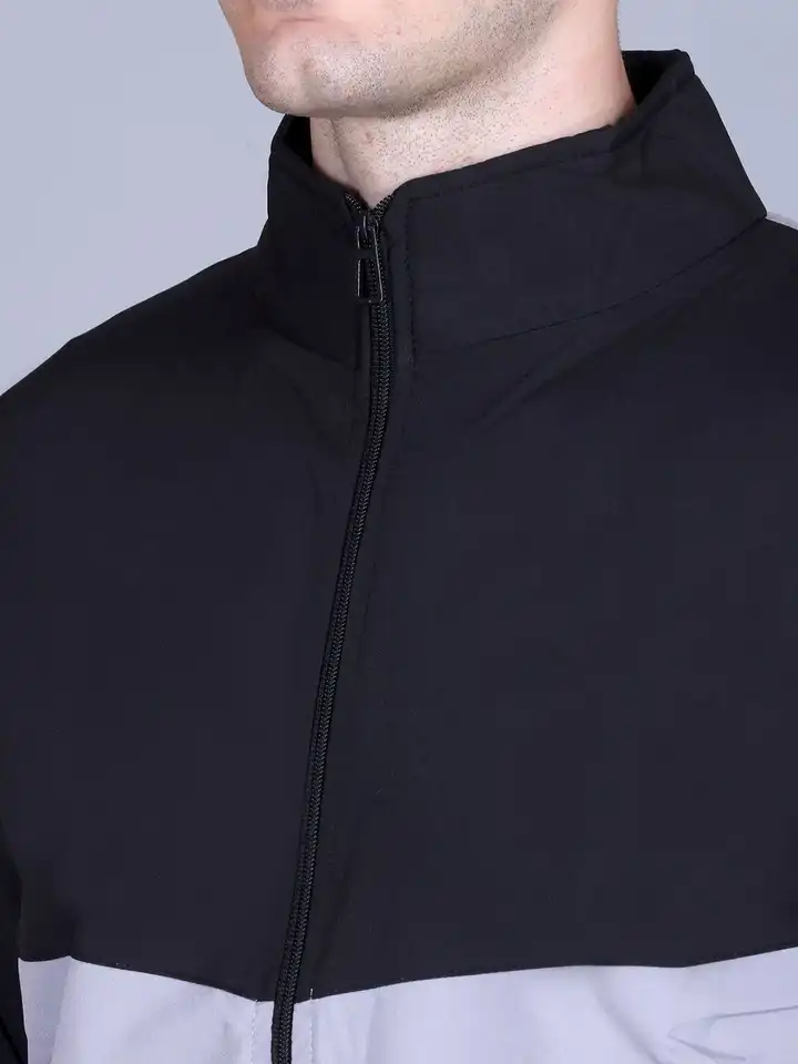 Buy The Roadster Lifestyle Co Stand Collar Zipper Winter Jacket