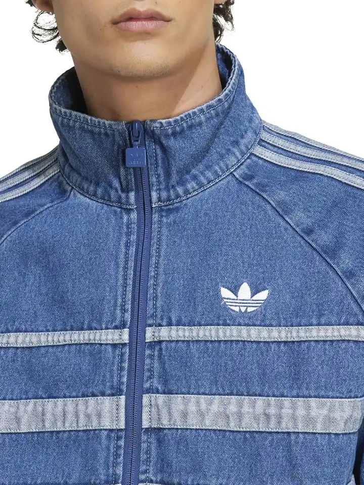 Buy ADIDAS Originals FIRST TT Men Striped Mock Collar Cotton Front