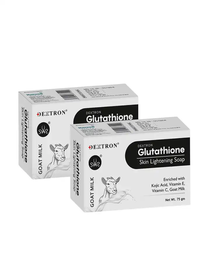 Buy Dextron Set Of 2 Glutathione Skin Lightening Soap With Kojic Acid &  Vitamin E - 75 g Each - Soap for Unisex 34764325 | Myntra