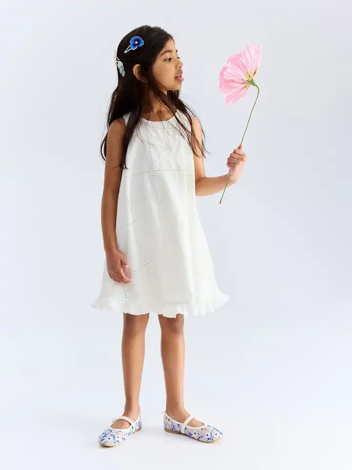 Buy H&M Embroidered Cotton Poplin Dress - Dresses for Girls 34052689 | Myntra Buy H&M Embroidered Cotton Poplin Dress - Dresses for Girls 34052689 | Myntra