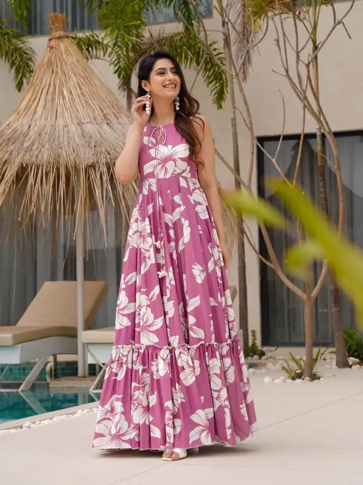 Karen Millen Green Tropical Print Maxi Dress Buy CORSICA Women Tropical  Print Maxi Dress Dresses For Women 34132917 Myntra