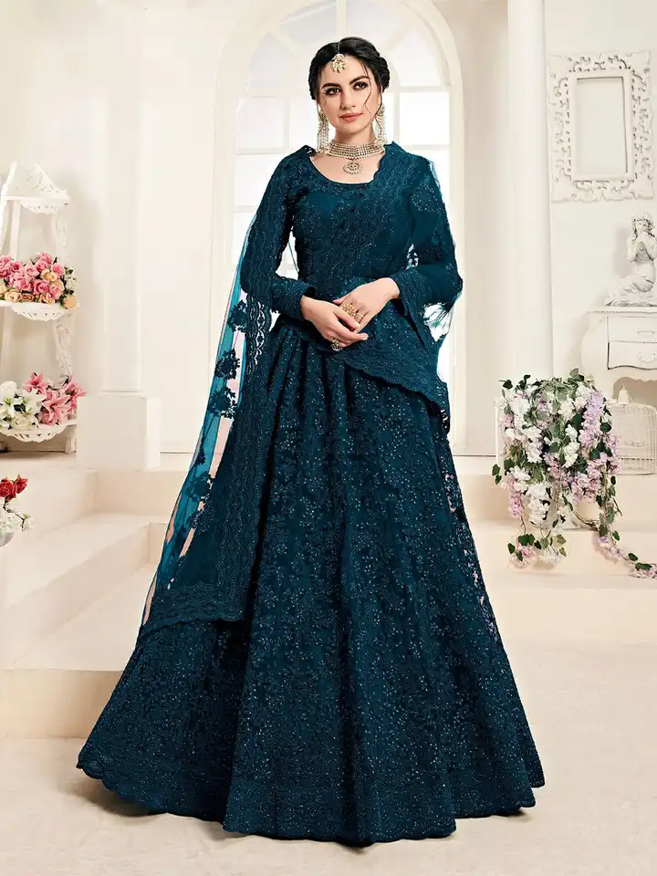 sachin and babi light blue dress Long dress in broderie anglaise poplin Woman, Purple main image 0