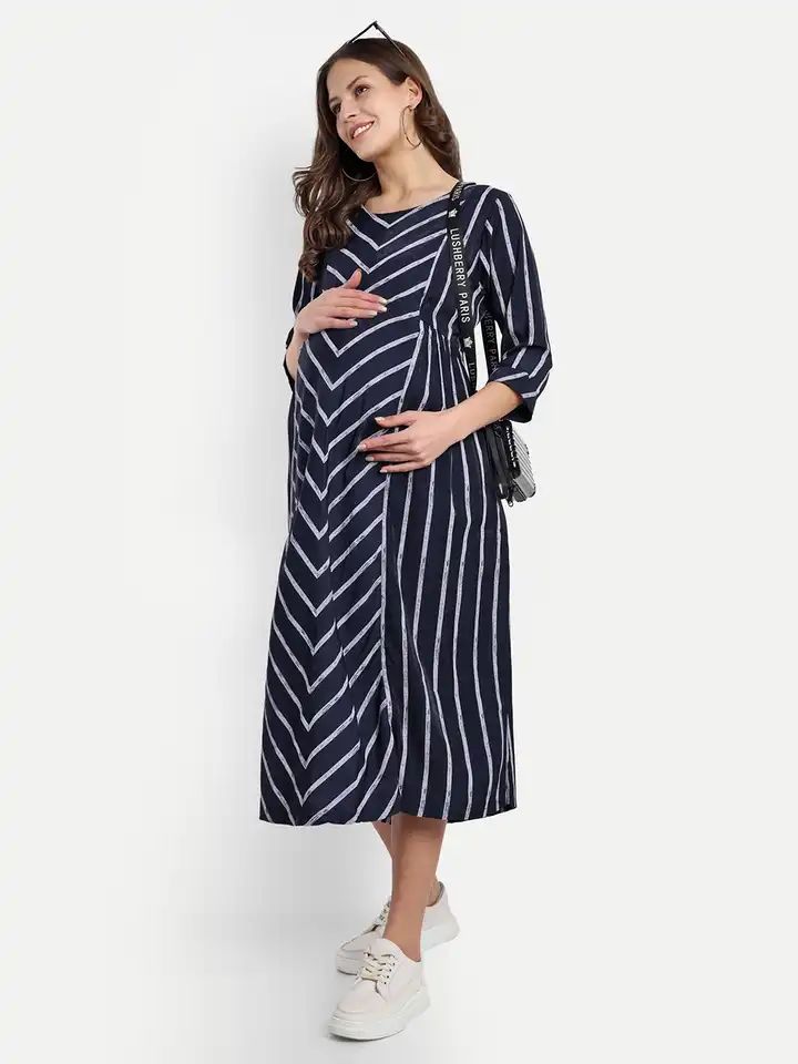 princess polly baby blue dress Buy Maternity & Pregnancy Dresses Online  BAE The Label  tagged "stripe"   BAE The Label Australia
