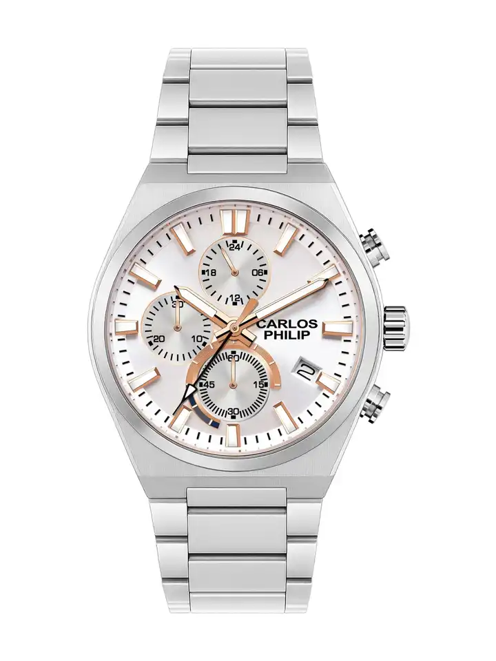 Buy CARLOS PHILIP Men Dial & Stainless Steel Straps Analogue