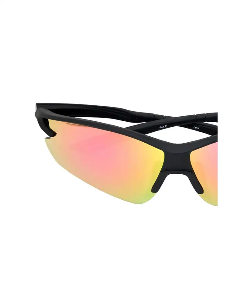 Buy New Balance Unisex Pink Lens & Black Sports Sunglasses  display picture 2