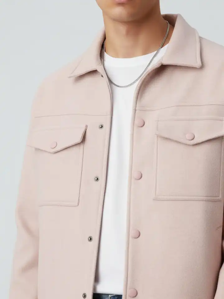 Buy glitchez Spread Collar Tweed Oversized Tailored Jacket with