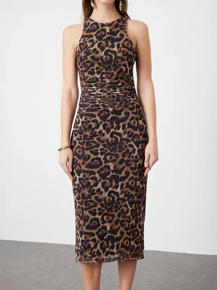 Buy Trendyol Animal Printed Bodycon Midi Dress - Dresses for Women 30735036  | Myntra