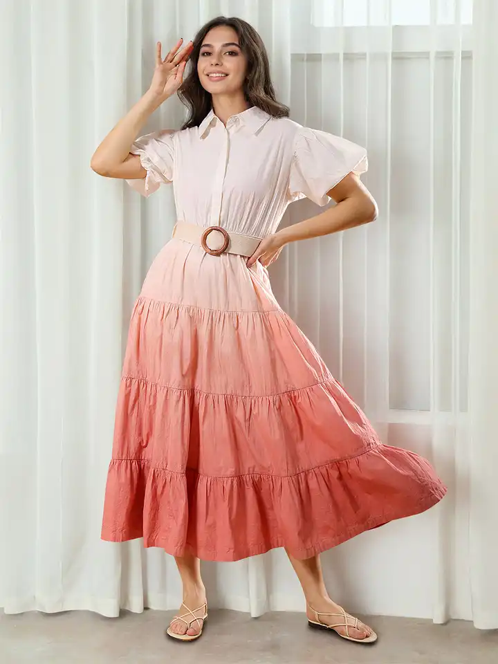light brown midi dress DEJA DRESS main image 0