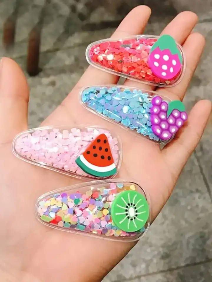 Buy DailyObjects Women Set of 5 Embellished Tic Tac Hair Clip
