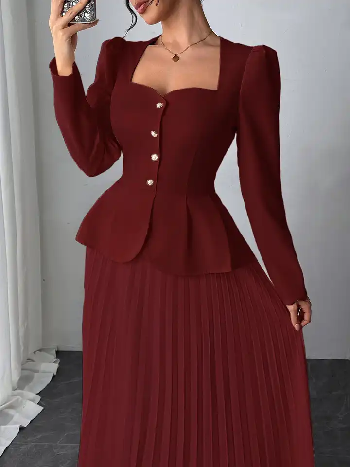 strapless open back dress Plus Size Double Layer Detail Front and Double Ruffle Hem Peplum Midi