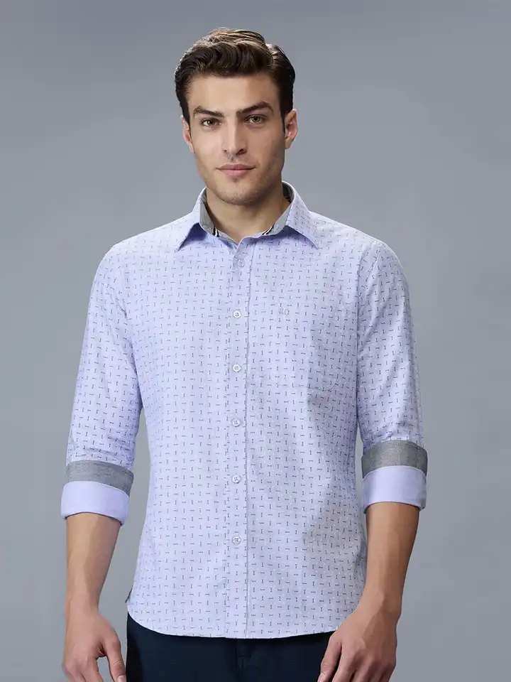 Buy Kenneth Cole Men Premium Cotton Slim Fit Printed Shirt - Shirts for Men  37373276 | Myntra