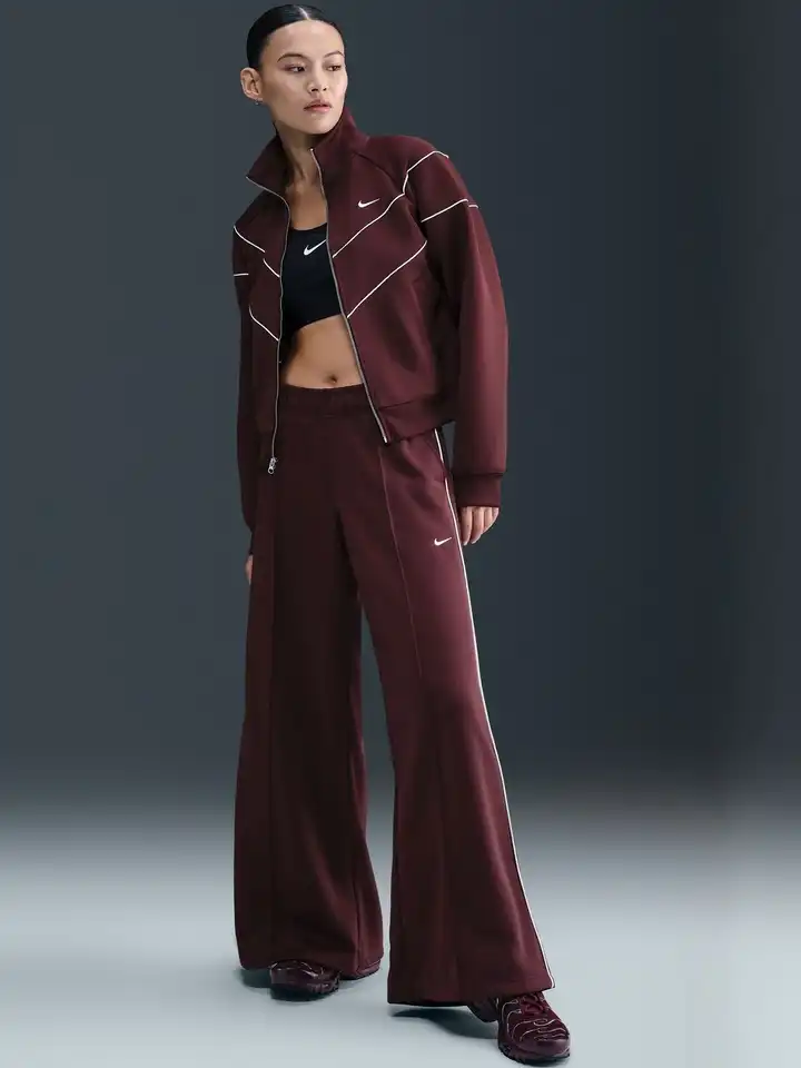 nike wide leg tracksuit bottoms