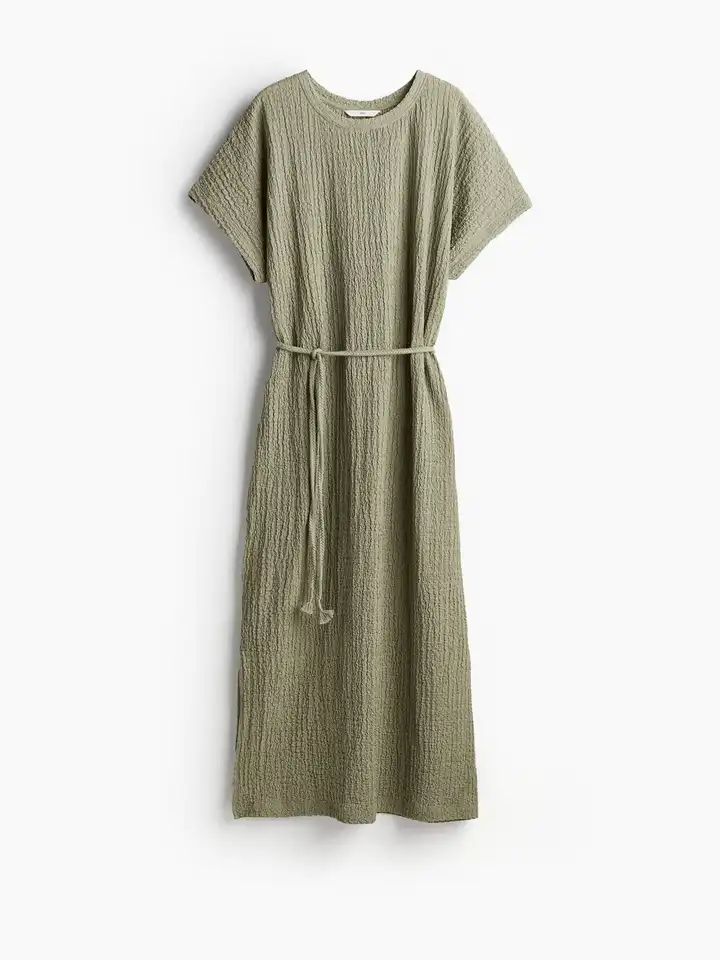 Buy H&M Tie-Belt Textured Jersey Dress - Dresses for Women 28878384 | Myntra Buy H&M Tie-Belt Textured Jersey Dress - Dresses for Women 28878384 | Myntra