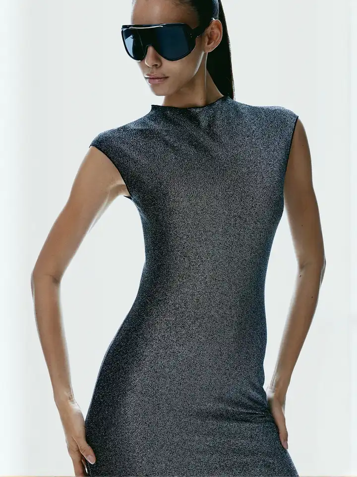 slim fit dress slacks Juliette Hogan - Sequin Mini Dress main image 1