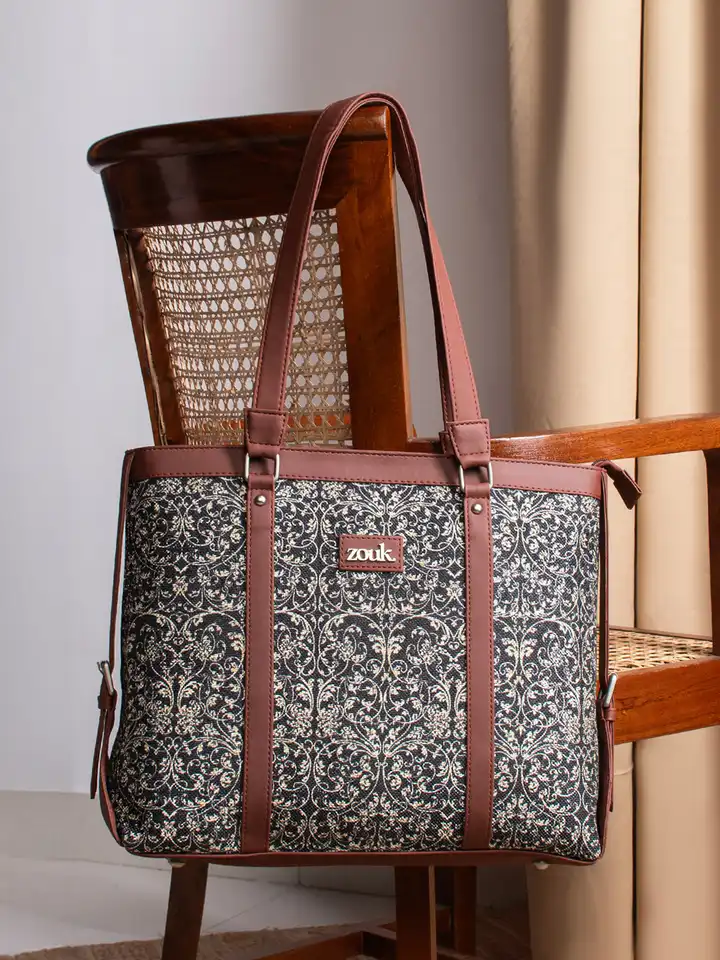 ZOUK Women's Handcrafted Shoulder Tote Bag And Handbag For