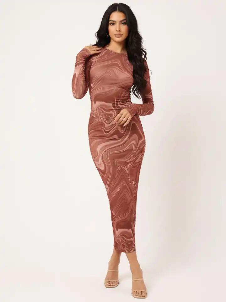 Buy DressBerry X fwd Marble Madness Printed Bodycon Dress - Dresses for  Women 30411632 | Myntra