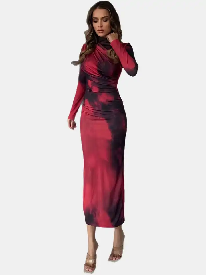 Buy HERE&NOW Women Tie and Dye Dyed Bodycon Midi Dress - Dresses for Women  37207181 | Myntra