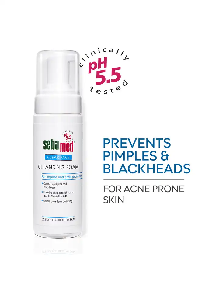 Buy Sebamed Clear Face Cleansing Foam for Acne Prone Skin with pH