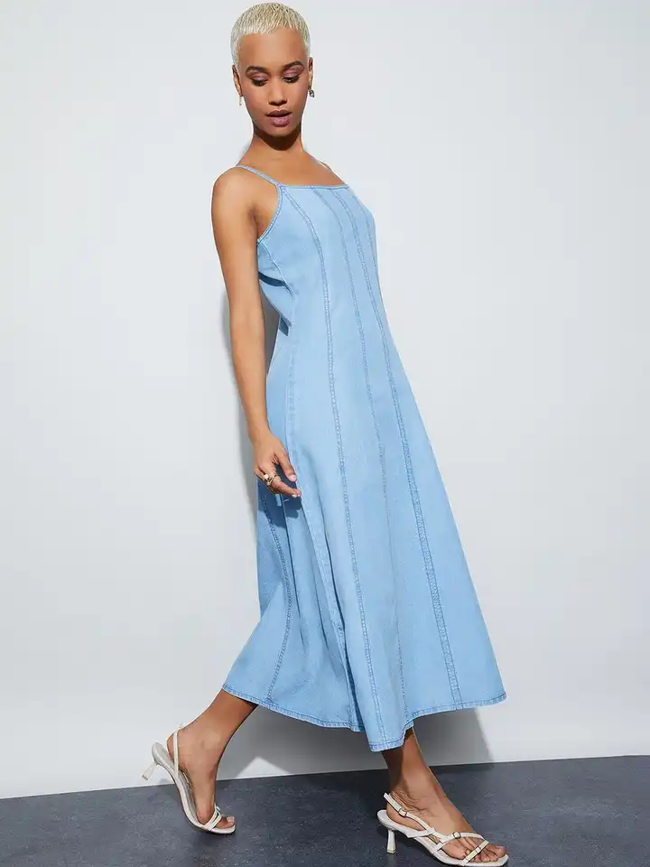 princess polly baby blue dress Dresses main image 1