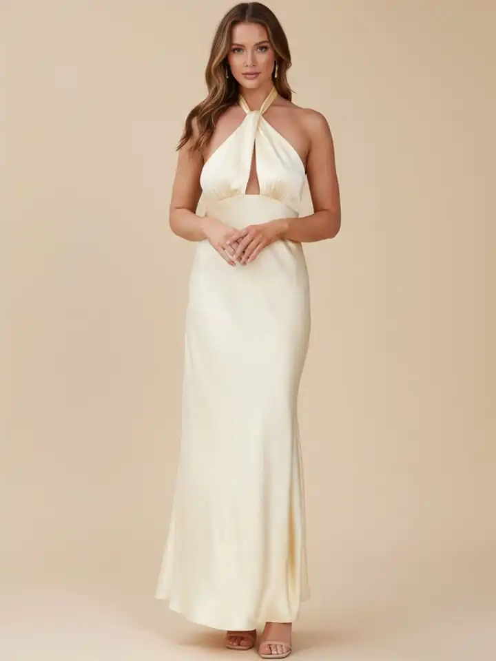 Buy bebe Halter Neck Sheath Maxi Dress - Dresses for Women 39908230 | Myntra