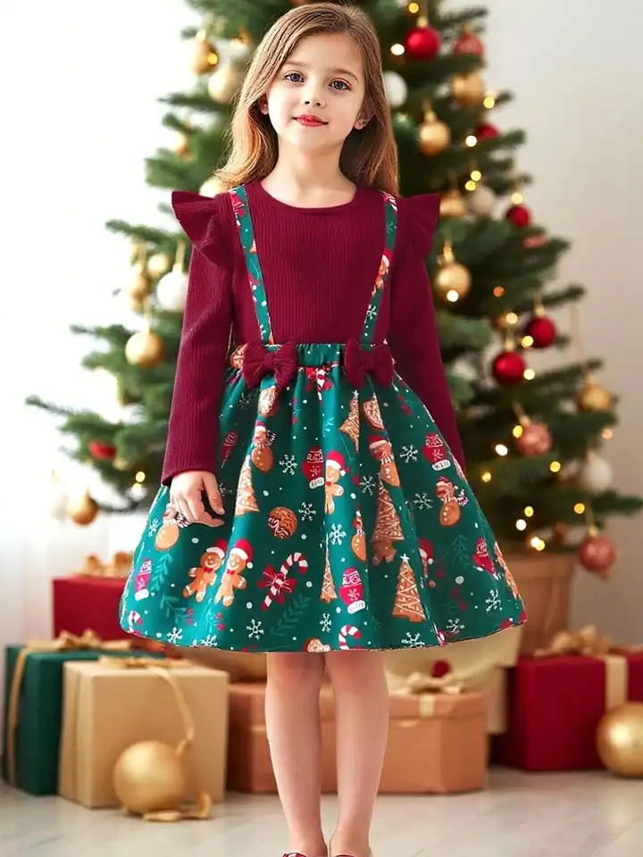 Buy TIOR Print Fit & Flare Dress - Dresses for Girls 39634739 | Myntra