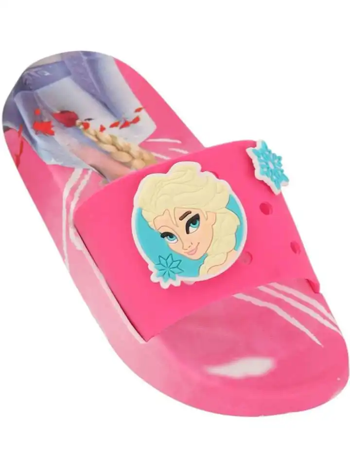 Buy Disney By Yellow Bee Girls Printed Rubber Sliders - Flip Flops