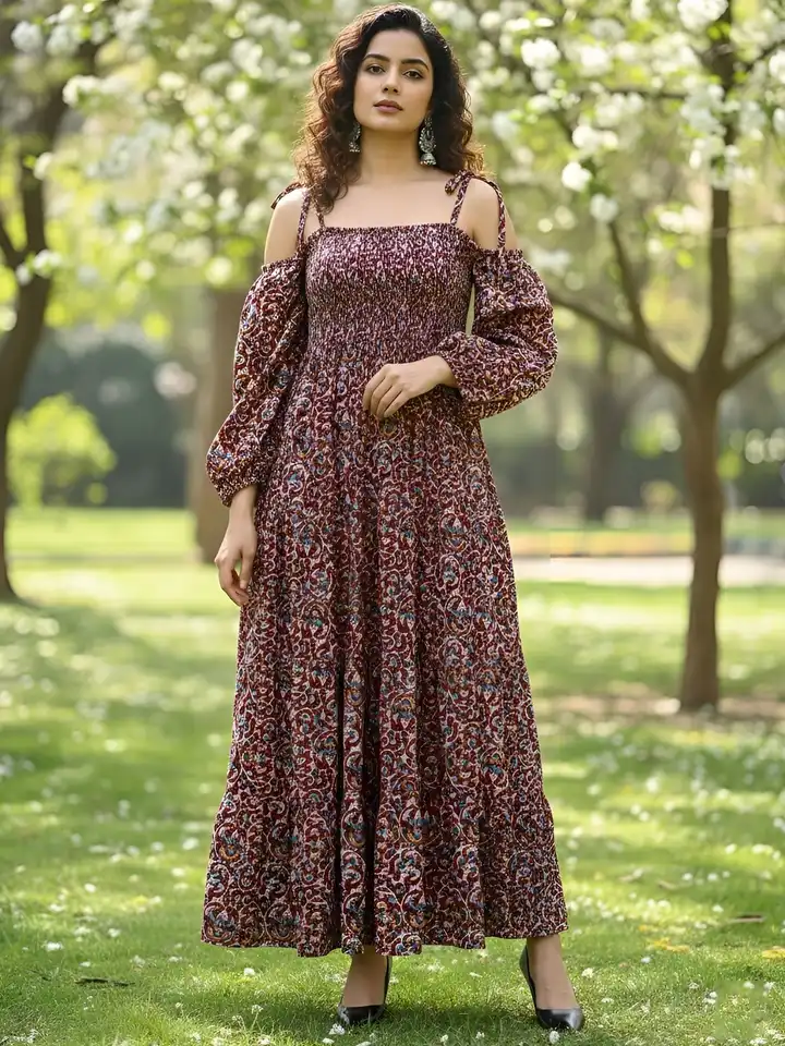 princess polly baby blue dress Buy Nayo Bohemian Print Cold-Shoulder Maxi Dress - Dresses for Women  39164586