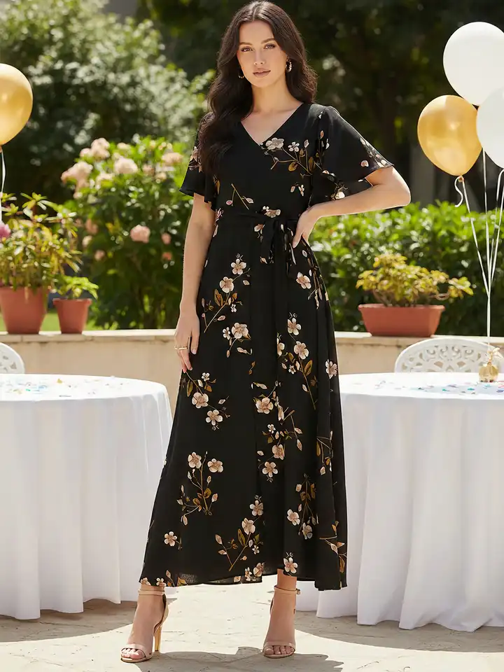brown midi dress with sleeves Elle Gingham in Tan Embrace everyday elegance with Wholesale Black casual dress a-line prom dresses Size:MOM-3X-FAMILY