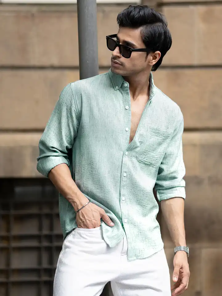nice dress shirts Mens Regular Fit Long Sleeve Stretch Business Dress Shirts for Men Button Down Formal Dress Shirt Top Blue at Amazon Men's Clothing store white t shirts for men White Dress Nice Dress Shirts